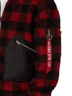 商品[二手商品] Alpha Industries|Plaid Faux Shearling Jacket,价格¥135,第4张图片详细描述