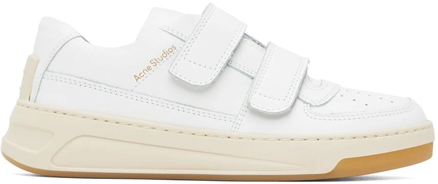 商品Acne Studios|White Velcro Strap Sneakers,价格¥2124,第1张图片