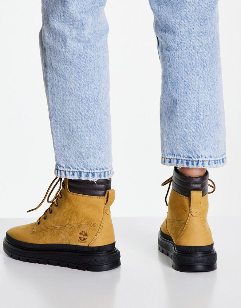 商品Timberland|Timberland Ray City 6 inch boots in wheat tan,价格¥951,第6张图片详细描述