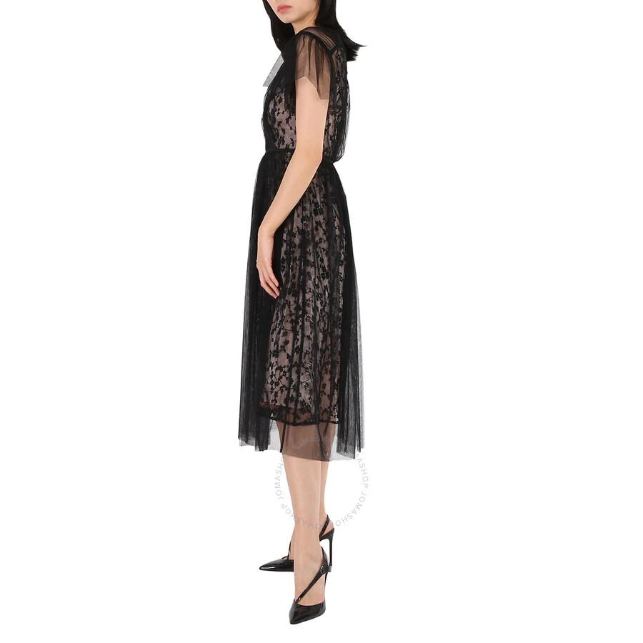 商品Burberry|Ruffled Hem Embroidered Tulle Dress In Black,价格¥6135,第3张图片详细描述