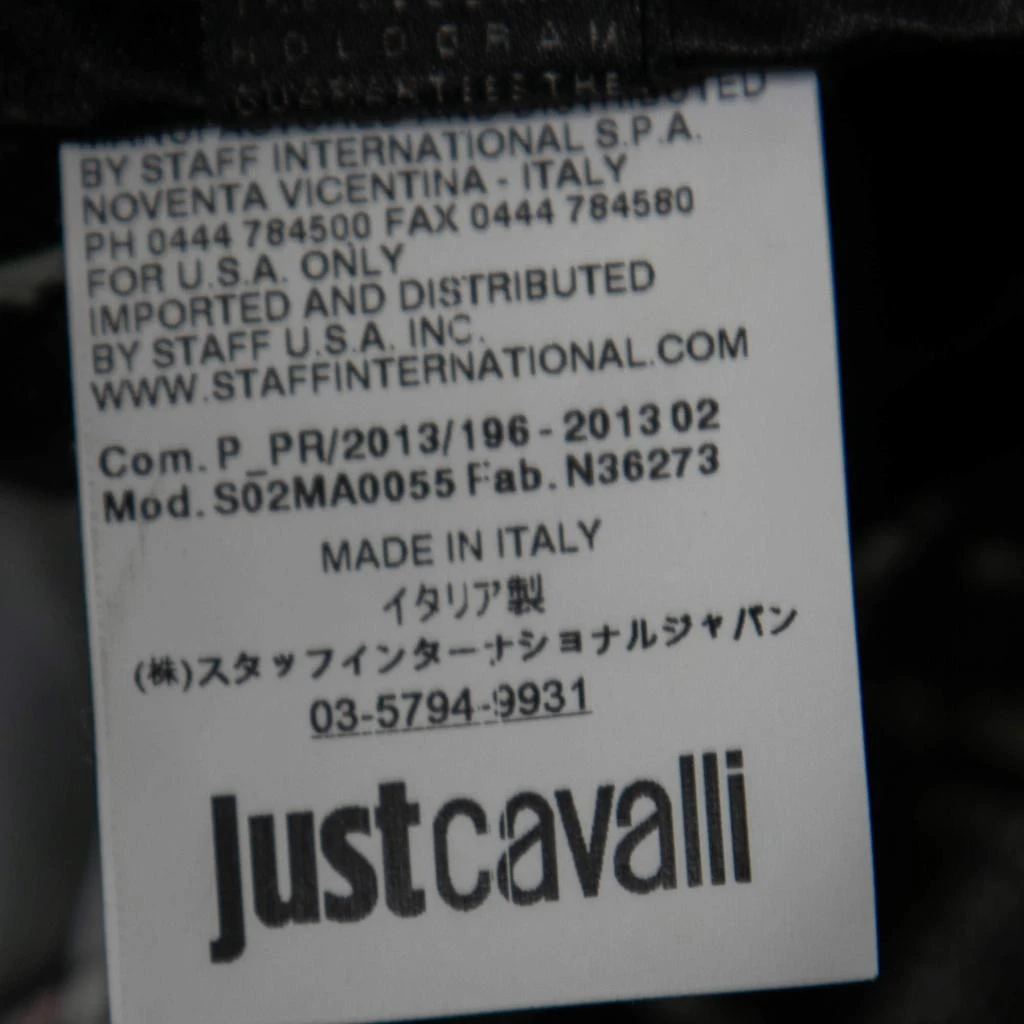 商品[二手商品] Just Cavalli|Just Cavalli Black Printed Lurex Satin Maxi Skirt L,价格¥1026,第5张图片详细描述