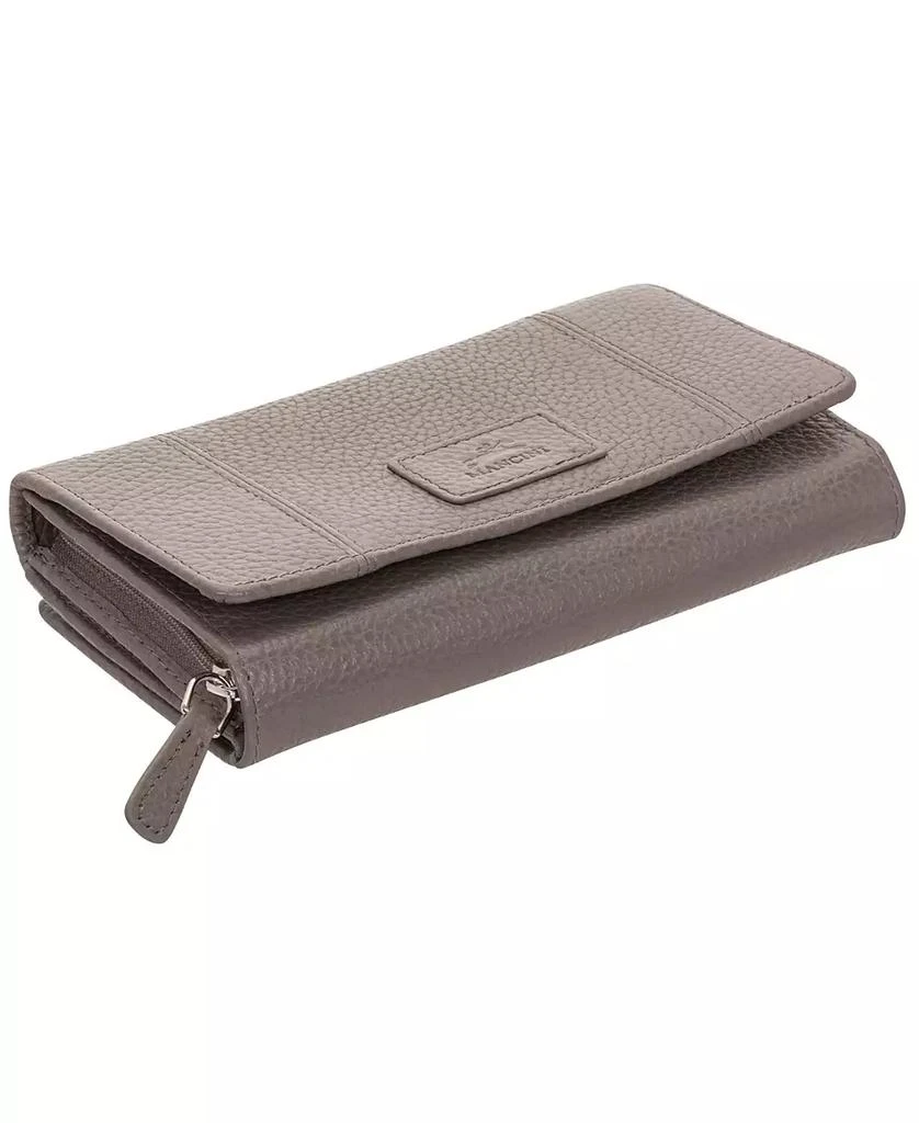 Women's Pebbled Collection RFID Secure Mini Clutch Wallet 商品