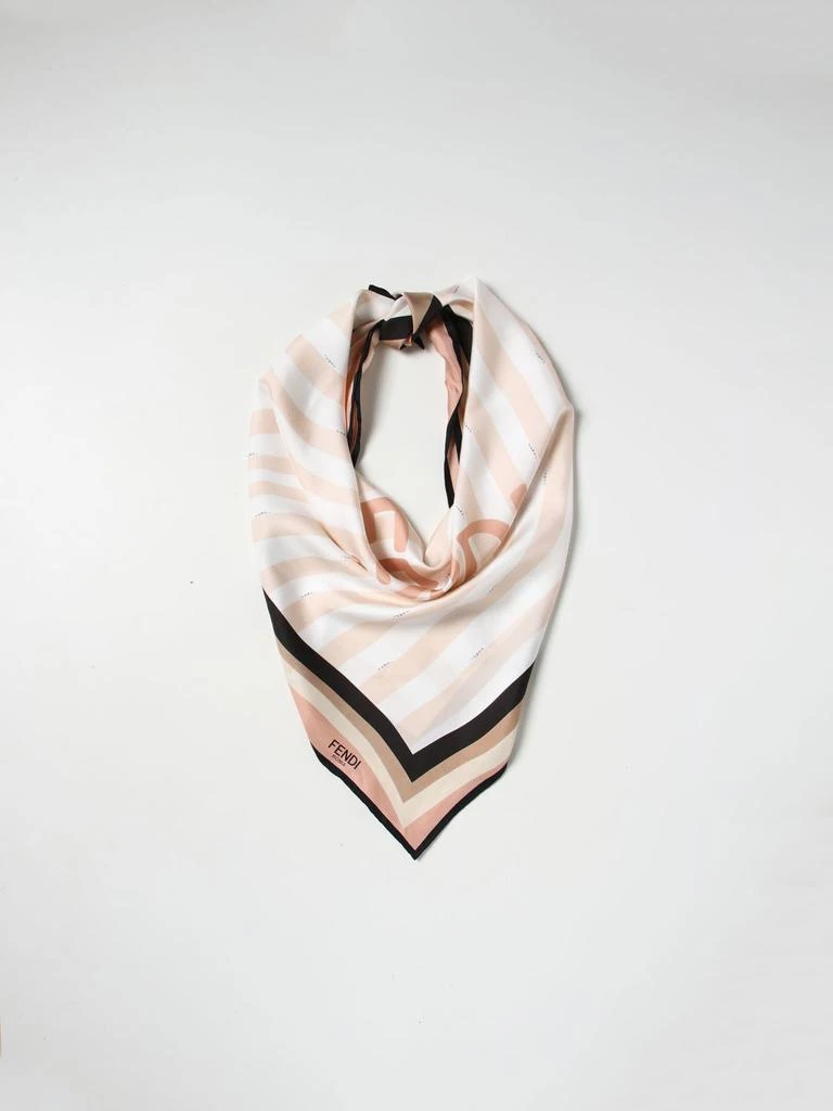商品Fendi|Fendi Pequin scarf in organic silk twill,价格¥3022,第2张图片详细描述