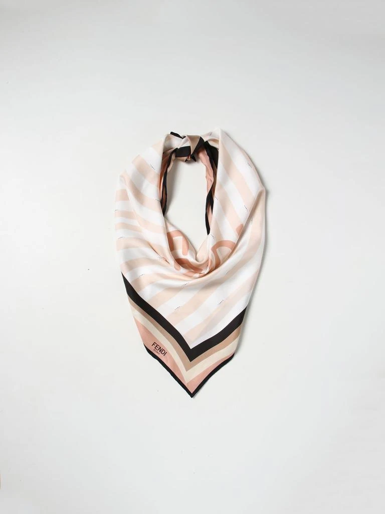 商品Fendi|Fendi Pequin scarf in organic silk twill,价格¥3017,第2张图片详细描述