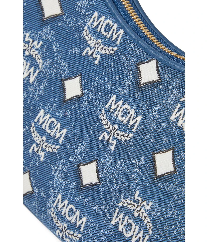 商品MCM|Aren Vintage Monogram Fabric Hobo Small Leather,价格¥4594,第4张图片详细描述