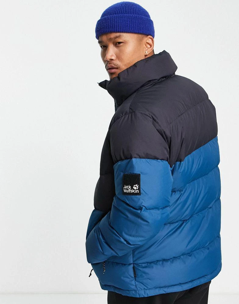 商品Jack Wolfskin|Jack Wolfskin 365 Fearless Down puffer jacket in blue,价格¥851,第3张图片详细描述