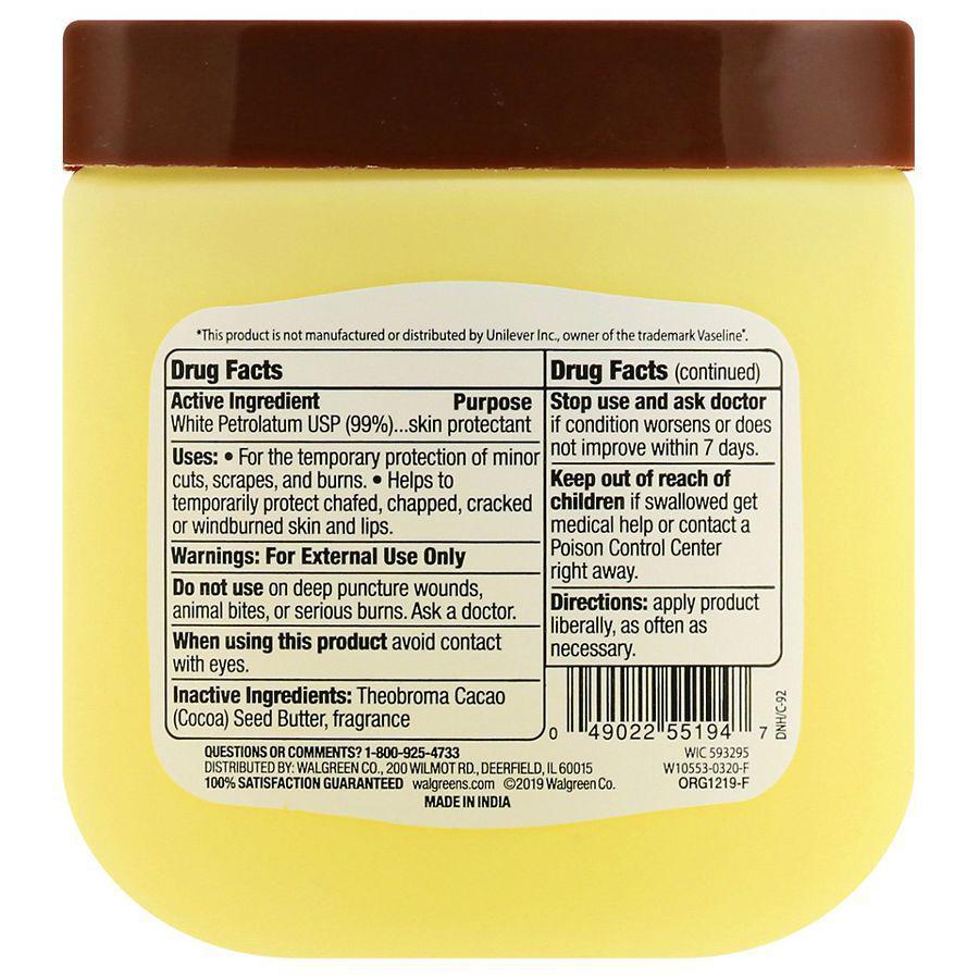 商品Walgreens|Cocoa Butter Petroleum Jelly,价格¥33,第6张图片详细描述