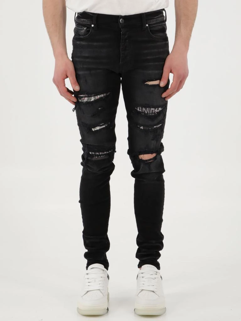 商品AMIRI|Black Hibiscus jeans,价格¥5313,第2张图片详细描述
