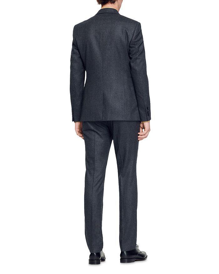 商品Sandro|Wool Flannel Suit Jacket,价格¥5504,第4张图片详细描述