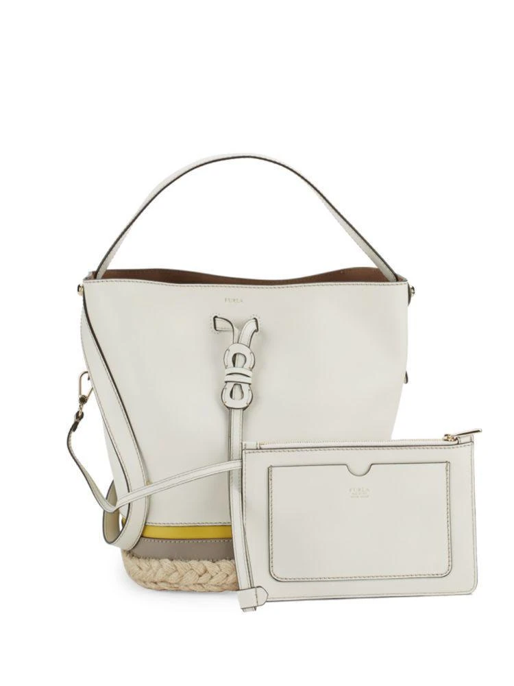 商品Furla|Vittoria Drawstring Bucket Bag,价格¥1808,第5张图片详细描述