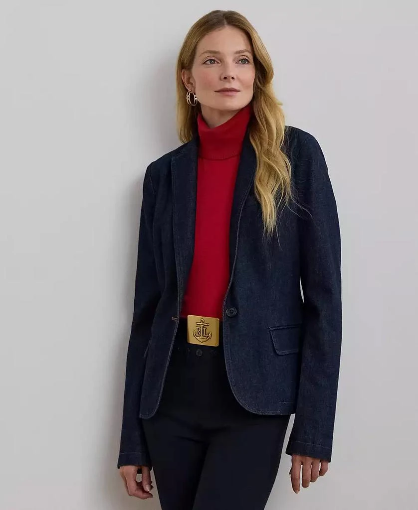 商品Ralph Lauren|Women's Denim Blazer,价格¥1890,第1张图片