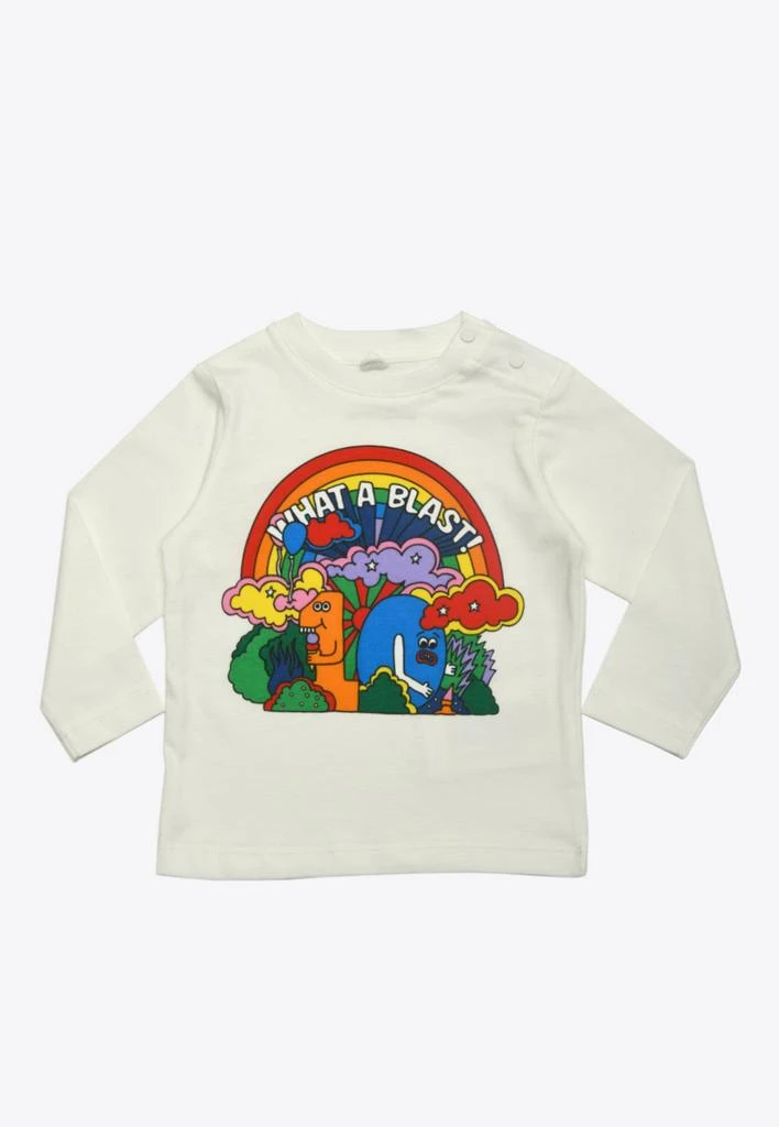 商品Stella McCartney|Baby What A Blast! Print Cotton T-shirt,价格¥204,第1张图片