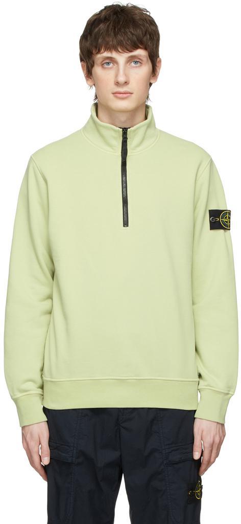 商品Stone Island|Green Cotton Sweater,价格¥2610,第1张图片