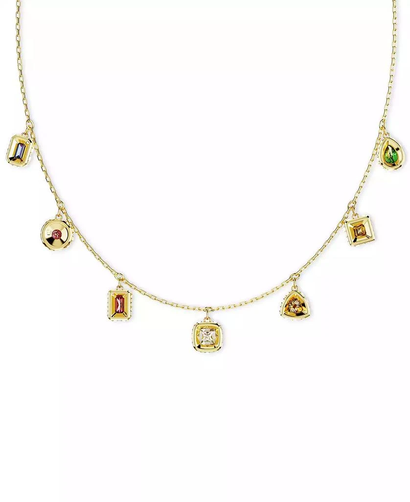 商品Swarovski|Gold-Tone Mixed Crystal Charm Necklace, 15" + 2-3/4" extender,价格¥1043,第4张图片详细描述