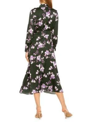商品ALEXIA ADMOR|Brooklyn Satin Fit-&-Flare Midi Dress,价格¥612,第2张图片详细描述