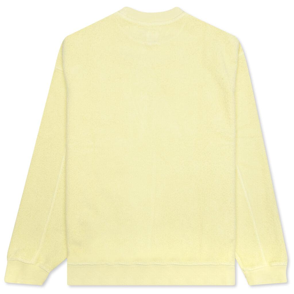 Brain Dead Reverse Fleece Crewneck Sweatshirt - Yellow商品第2张图片规格展示