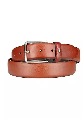 商品Tommy Hilfiger|Hilfiger Mens Smooth Feather Edge Leather Belt,价格¥217,第1张图片