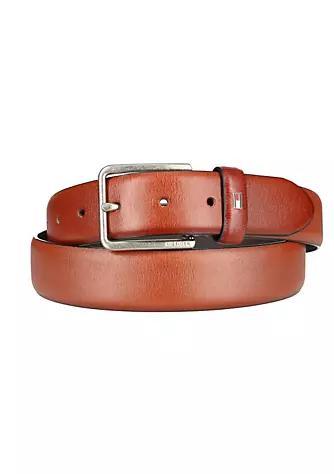 商品Tommy Hilfiger|Men's Smooth Feather Edge Leather Belt,价格¥210,第1张图片