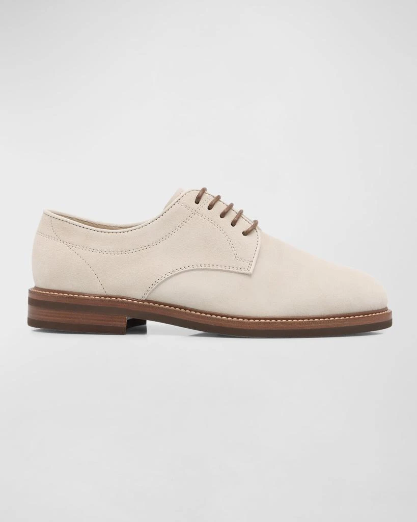 商品Brunello Cucinelli|Men's Suede Derby Shoes,价格¥10747,第1张图片