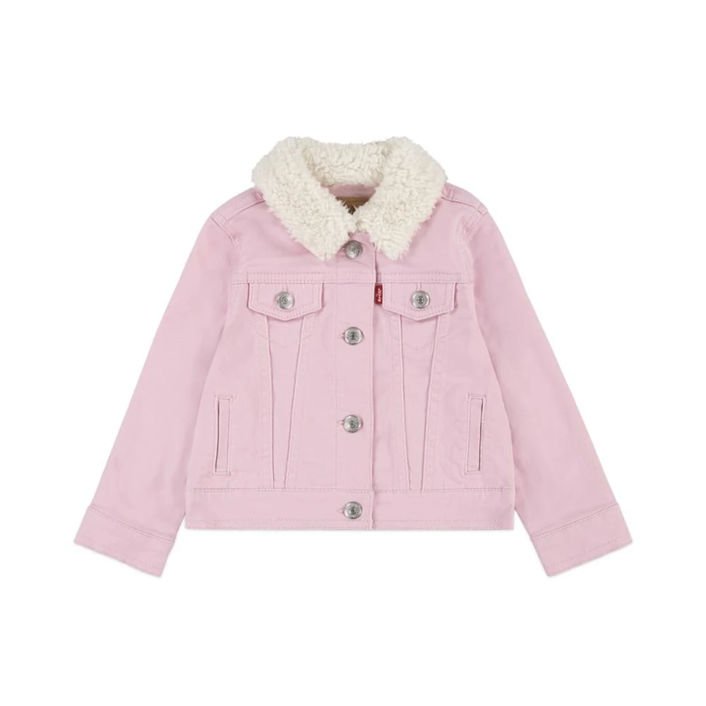 商品Levi's|Baby Girls Sherpa Lined Trucker Denim Jacket,价格¥295,第1张图片