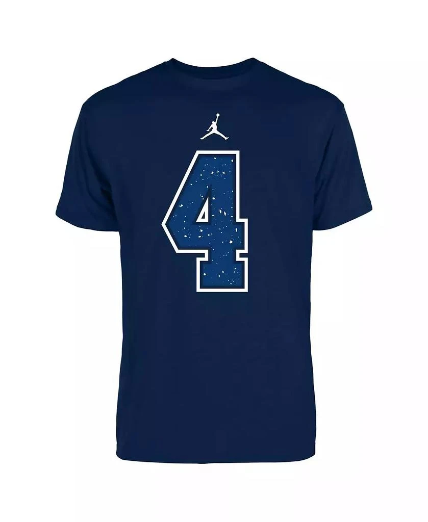 商品Jordan|Men's Dak Prescott Navy Dallas Cowboys Name and Number T-shirt,价格¥296,第3张图片详细描述