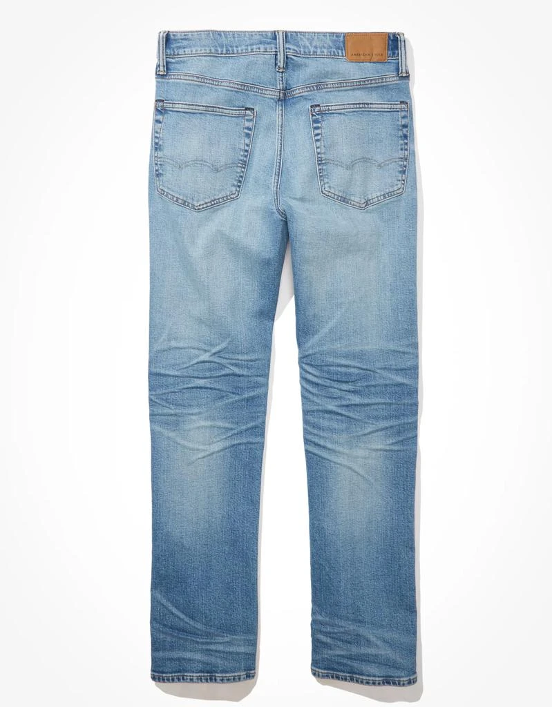 商品AE|AE AirFlex+ Distressed Relaxed Straight Jean,价格¥229,第4张图片详细描述