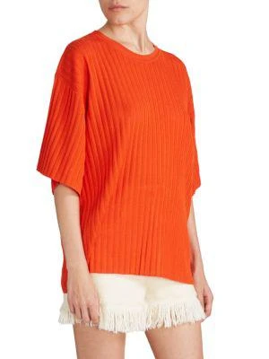 商品Chloé|Rib Knit Pullover Top,价格¥1401,第3张图片详细描述