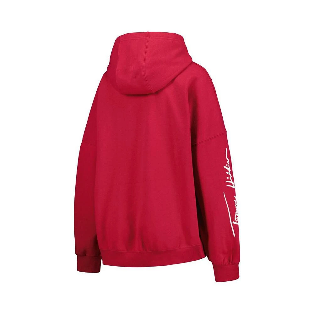 商品Tommy Hilfiger|Women's Cardinal Arizona Cardinals Becca Drop Shoulder Pullover Hoodie,价格¥505,第3张图片详细描述