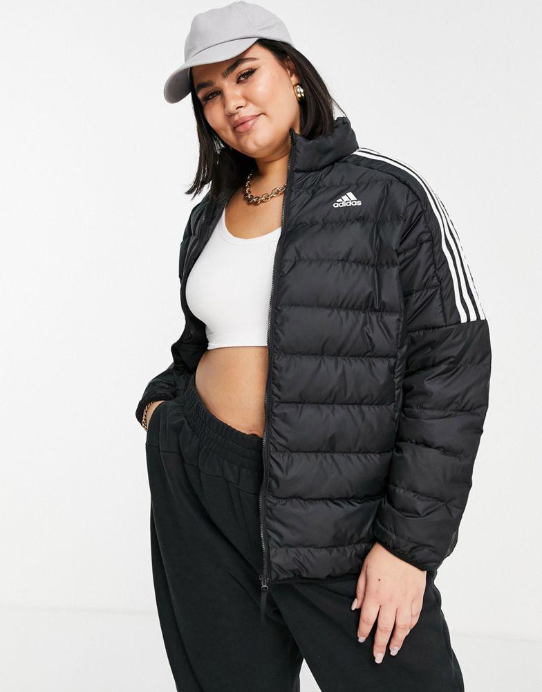 adidas Outdoor Plus down puffer jacket in black商品第2张图片规格展示