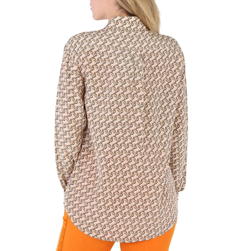 商品Burberry|Ladies Unicorn Print Semi Sheer Silk Long Sleeve Shirt,价格¥1888,第3张图片详细描述