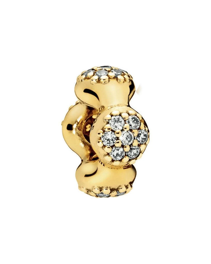 商品PANDORA|PANDORA Morden LovePods 18K Over Silver CZ Spacer,价格¥198,第1张图片
