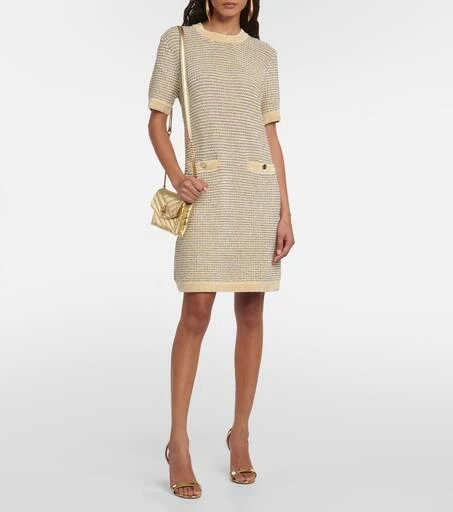 商品Tory Burch|纹理天鹅绒迷你连衣裙,价格¥7085,第2张图片详细描述