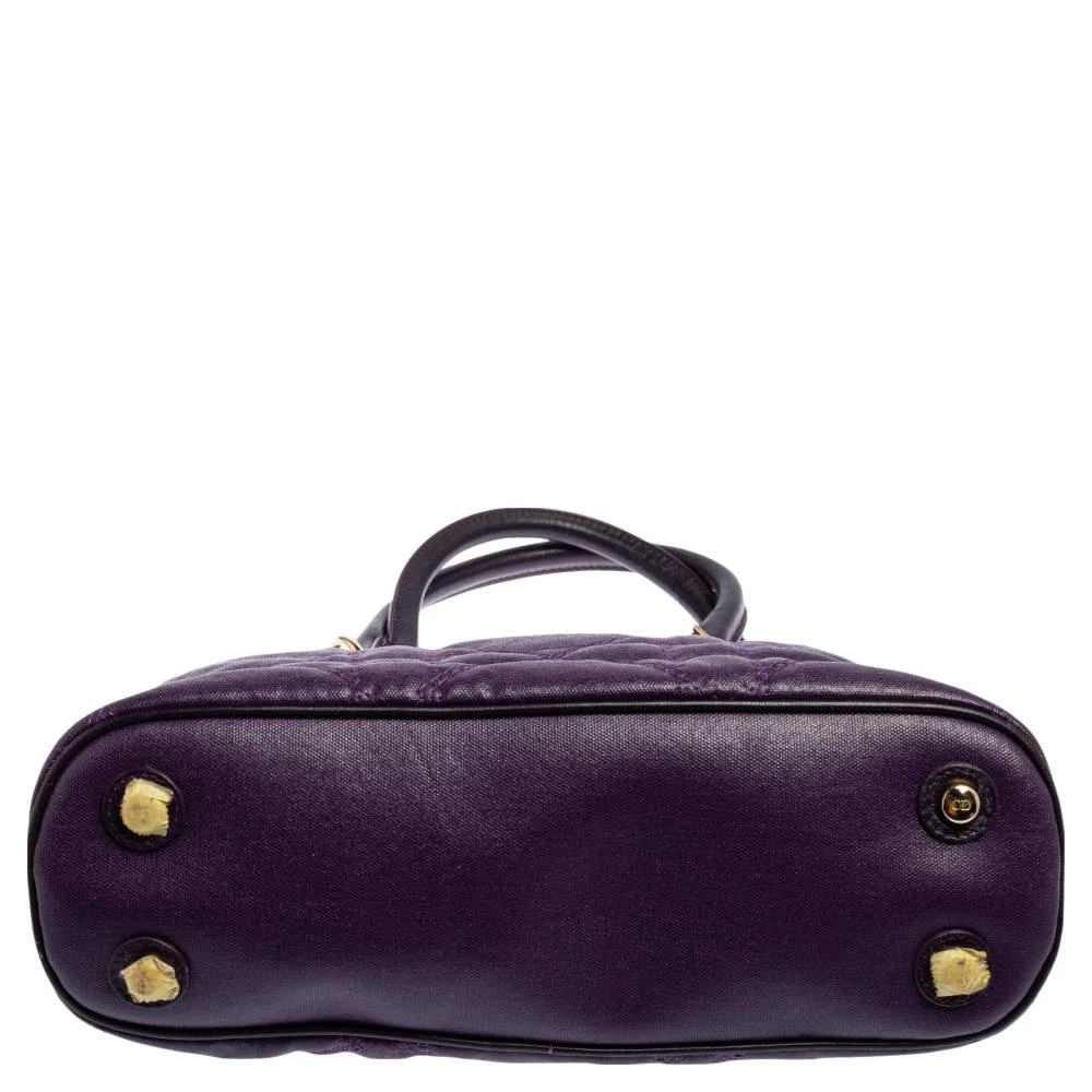 Dior Purple Cannage Coated Canvas Soft Lady Dior Tote 商品
