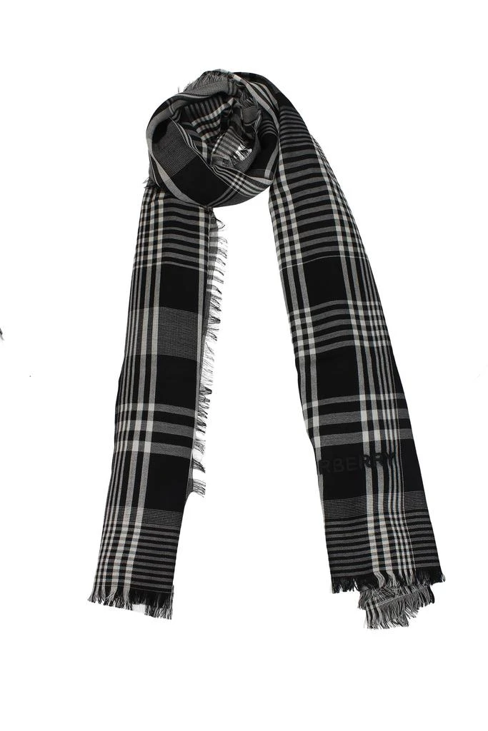 商品Burberry|Scarves Cashmere Black White,价格¥3496,第1张图片