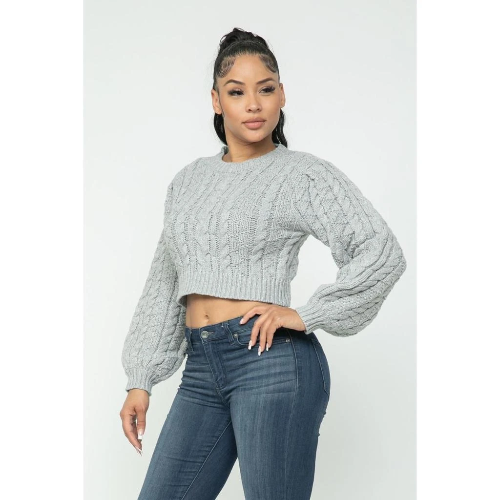 商品FASHNZFAB|Cable Pullover Top,价格¥263,第3张图片详细描述