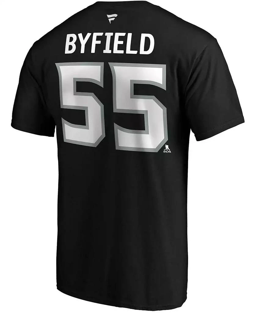 商品Fanatics|Men's Quinton Byfield Black Los Angeles Kings Authentic Stack Name and Number T-shirt,价格¥258,第3张图片详细描述