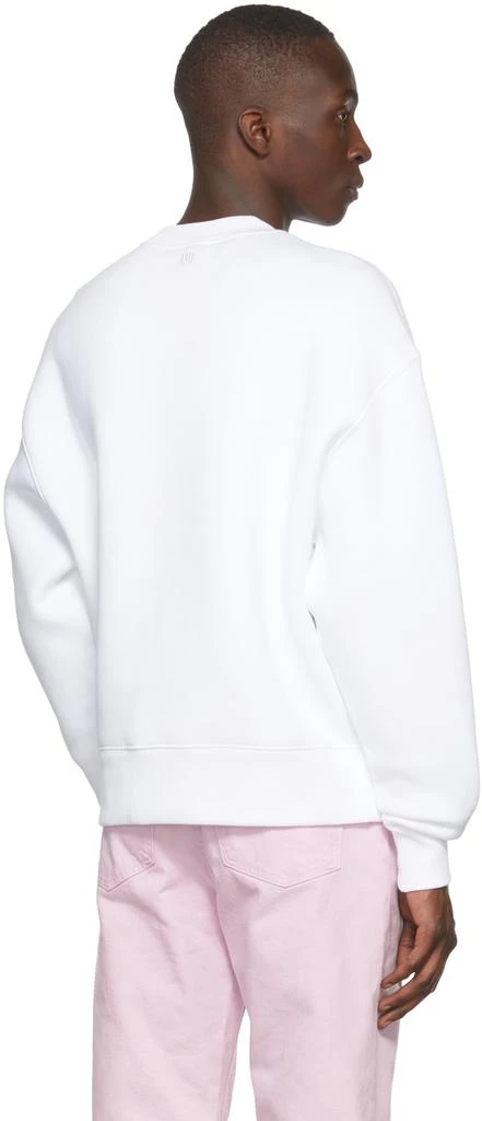 商品AMI|White Cotton Sweatshirt,价格¥577,第3张图片详细描述