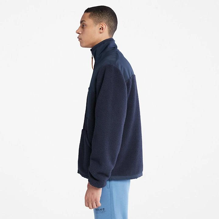 商品Timberland|High-Pile Zip-Front Fleece for Men in Navy,价格¥1291,第4张图片详细描述