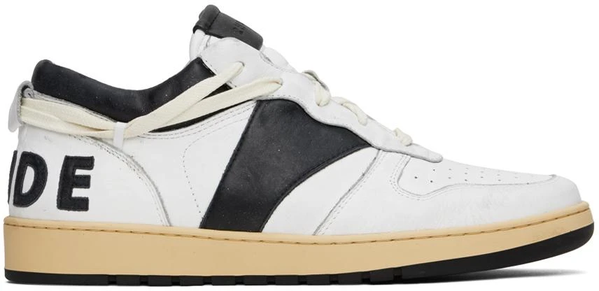 商品Rhude|Black & White Rhecess Low Sneakers,价格¥5171,第1张图片