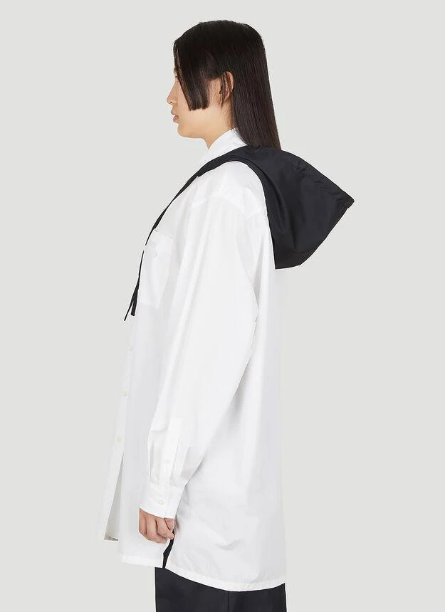 商品Prada|Hooded Classic Shirt in White,价格¥15908,第3张图片详细描述