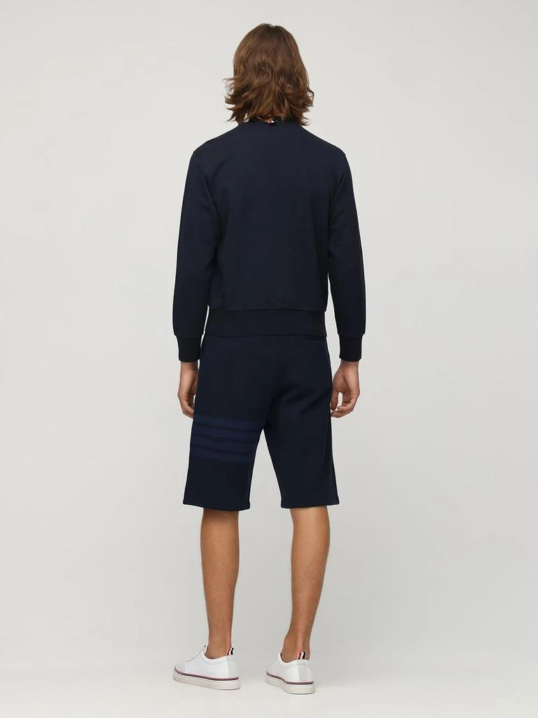 商品Thom Browne|Tonal 4 Bar Cotton Sweat Shorts,价格¥5800,第2张图片详细描述