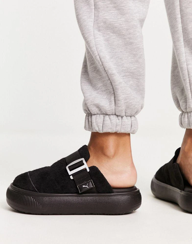 商品Puma|Puma Suede Mayu mules in black,价格¥355,第2张图片详细描述