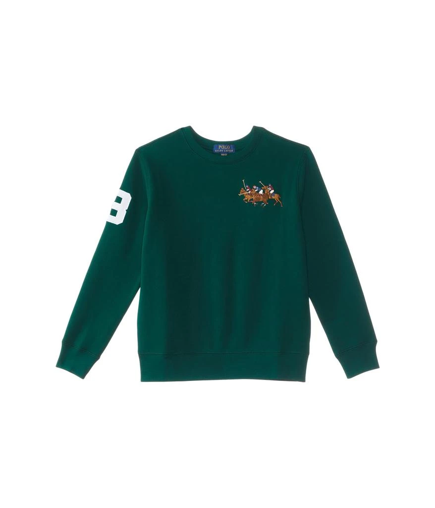 商品Ralph Lauren|Triple-Pony Fleece Sweatshirt (Big Kids),价格¥414,第1张图片