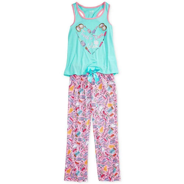 商品Max & Olivia|大/小童2-Pc. Truth or Dare Glam Pajama Set, Little Girls (2-6X), Big Girls (7-16)), Created for Macy's,价格¥65,第2张图片详细描述