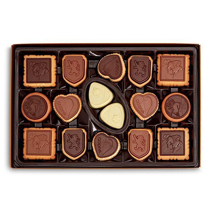 商品Godiva|精选巧克力曲奇礼盒 32块 锡盒装,价格¥186-¥260,第4张图片详细描述
