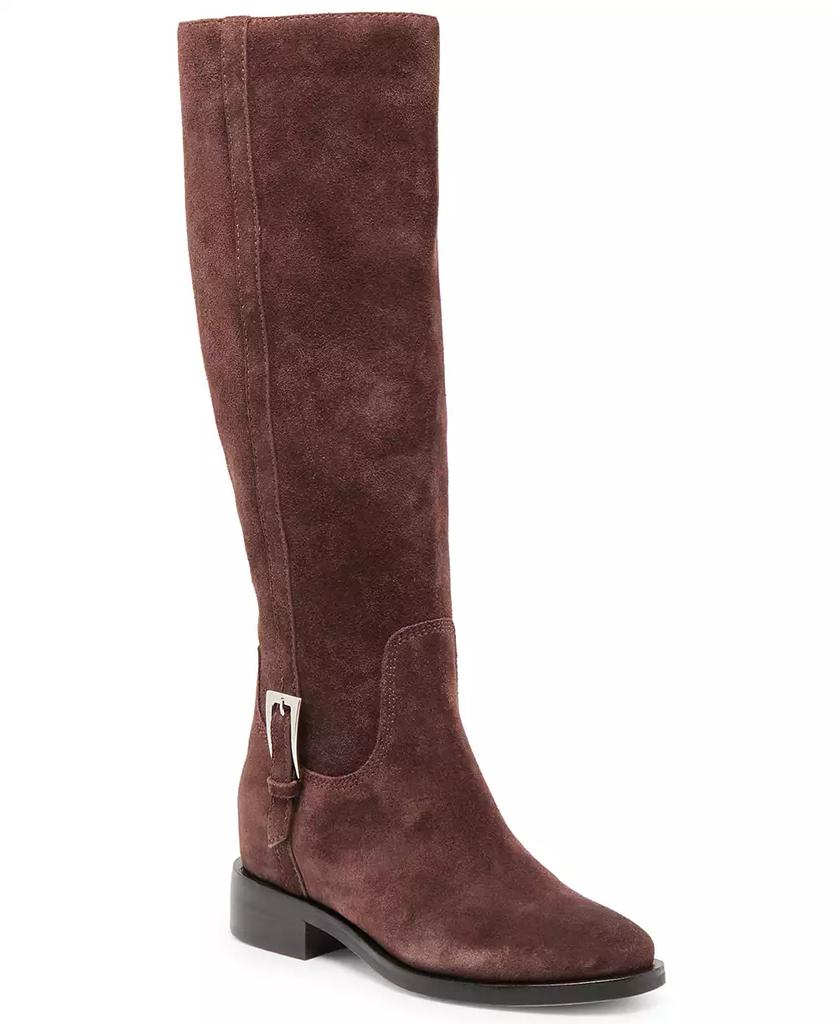 Botas de montaria Kilian H2O para mulher, cano alto até ao joelho com fivela, tamanhos para gémeos normais e largos. image 2