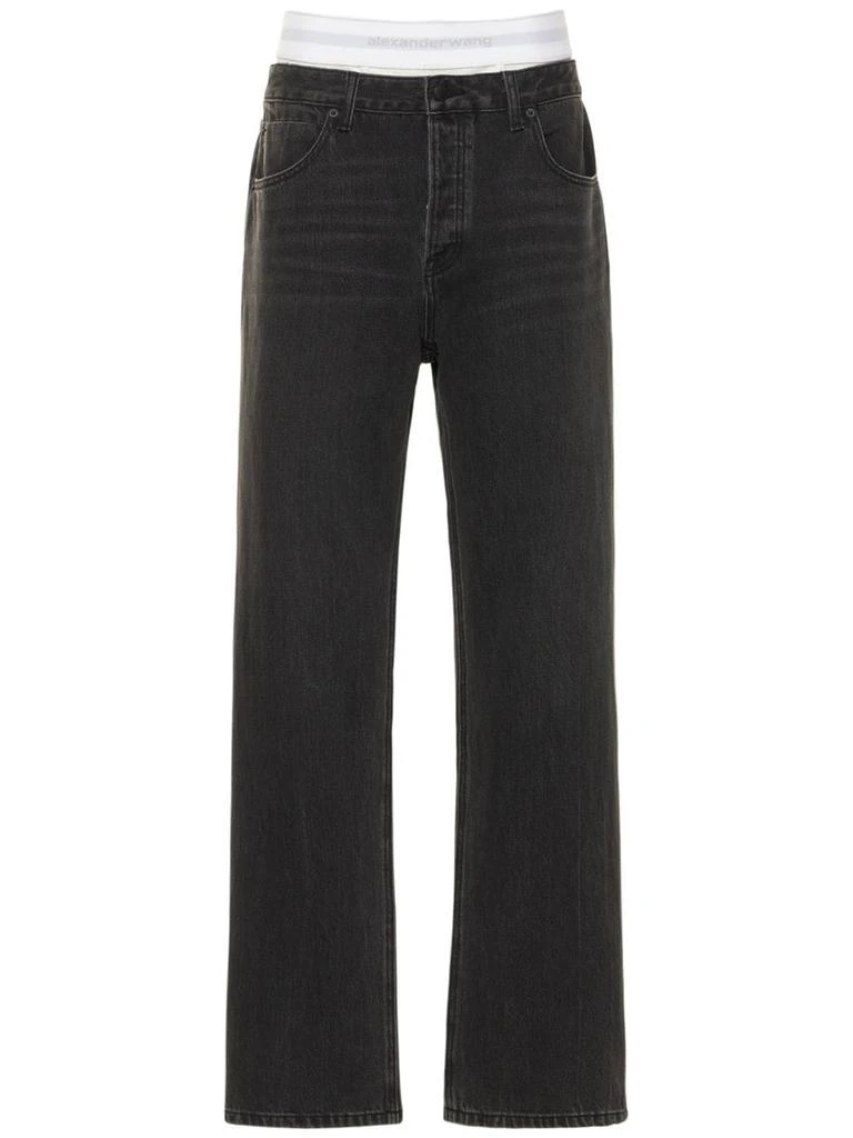 商品Alexander Wang|Low Rise Straight Jeans,价格¥2112,第1张图片