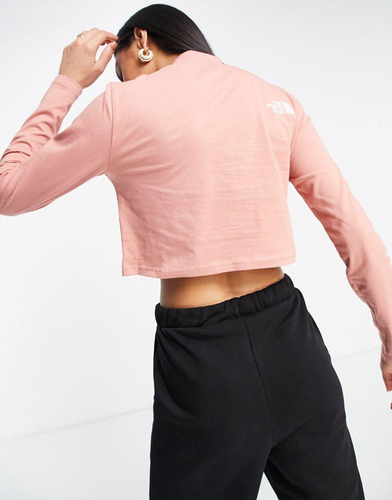 商品The North Face|The North Face Nekku long sleeve t-shirt in pink Exclusive at ASOS,价格¥156,第4张图片详细描述