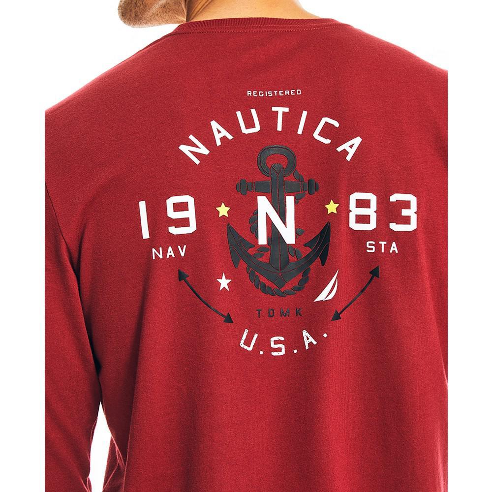 商品Nautica|Men's Sustainably Crafted Graphic Long-Sleeve T-shirt,价格¥366,第5张图片详细描述