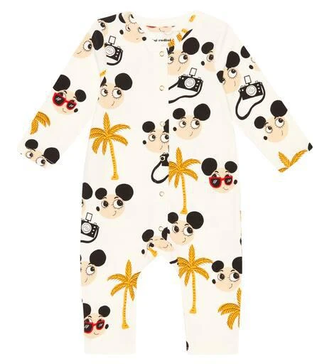 商品Mini Rodini|Baby Ritzratz cotton-blend jersey onesie,价格¥371,第1张图片